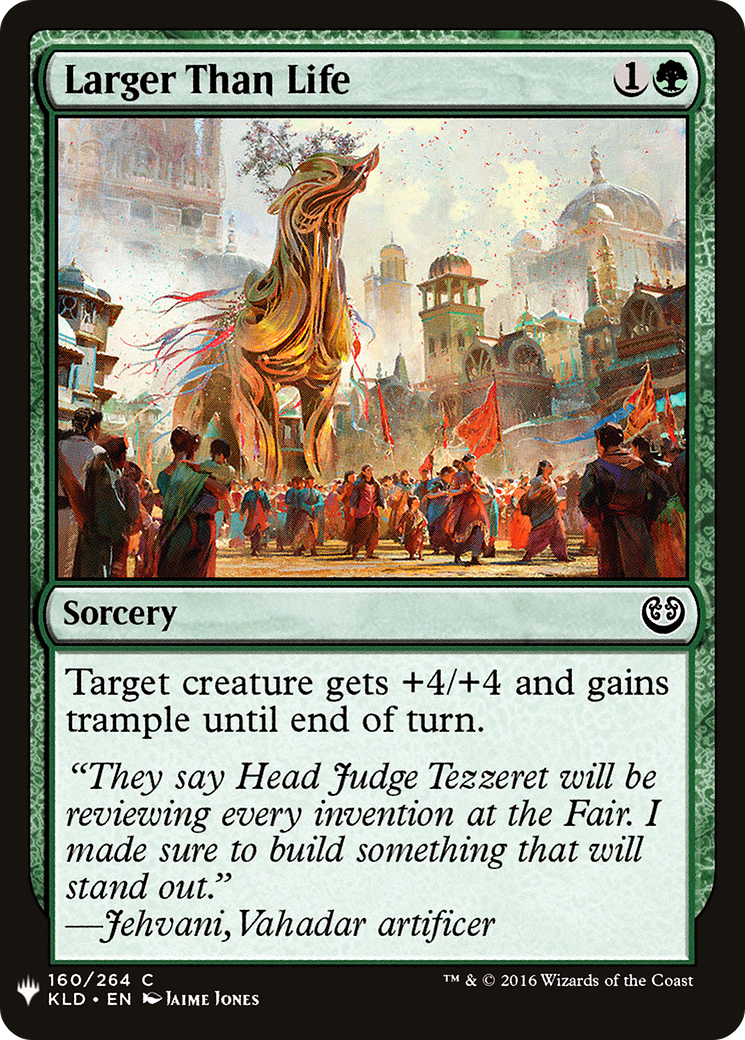 Larger Than Life (LIST-KLD-160) - The List
