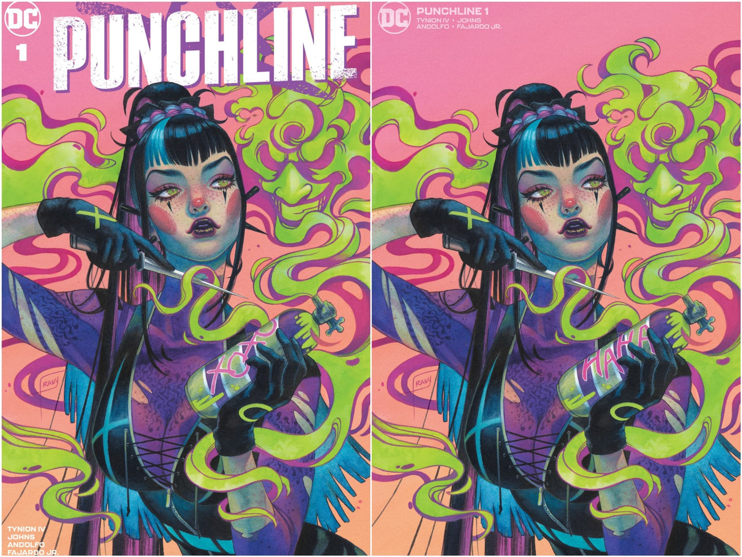 PUNCHLINE SPECIAL #1 SSCO JUSTINE FRANY TRADE DRESS & MIN TRADE VARIANT SET 2020
