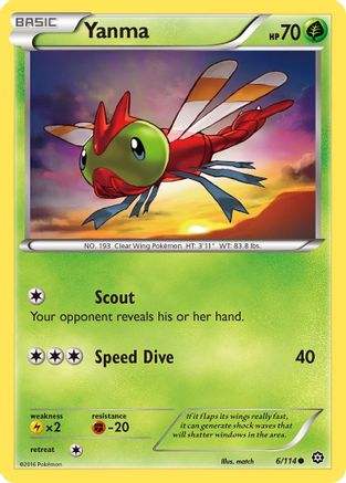 Yanma 006/114 - XY Steam Siege