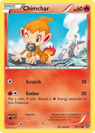 Chimchar 018/114 - XY Steam Siege