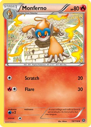 Monferno 019/114 - XY Steam Siege