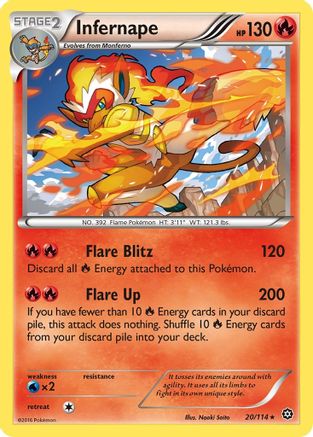Infernape 020/114 - XY Steam Siege Holofoil