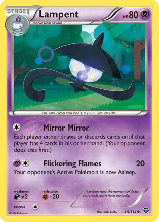 Lampent 049/114 - XY Steam Siege