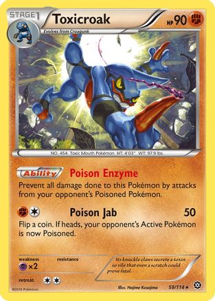 Toxicroak 059/114 - XY Steam Siege