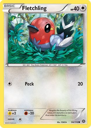 Fletchling 094/114 - XY Steam Siege Reverse Holofoil
