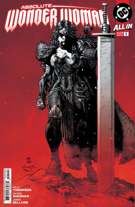 Absolute Wonder Woman #1 4th Print A Jim Lee Red Variant (02/12/2025) Dc