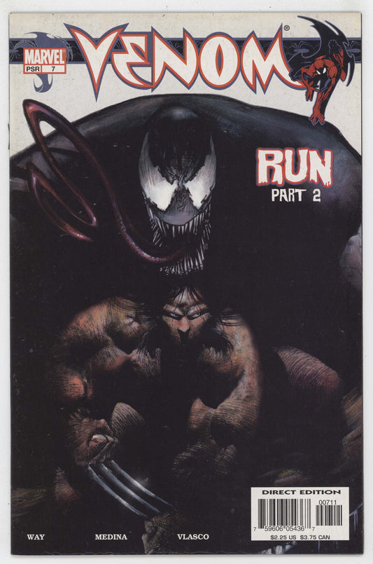 Venom 7 Marvel 2003 VF NM Sam Kieth Spider-Man Wolverine