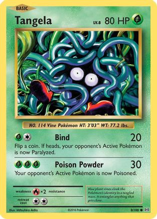Tangela 008/108 - XY Evolutions Reverse Holofoil