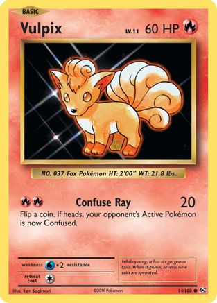 Vulpix 014/108 - XY Evolutions Reverse Holofoil