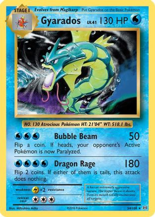 Gyarados 034/108 - XY Evolutions Holofoil
