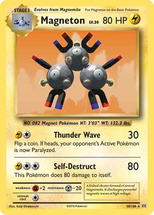 Magneton 038/108 - XY Evolutions Holofoil