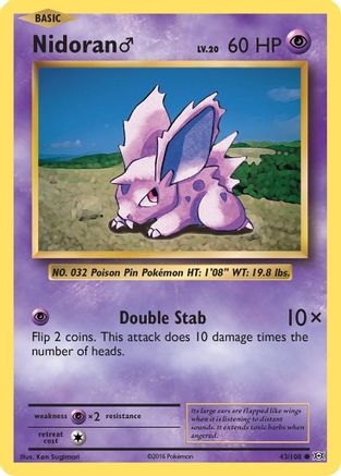 Nidoran M 043/108 - XY Evolutions