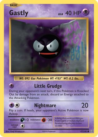 Gastly 047/108 - XY Evolutions Reverse Holofoil