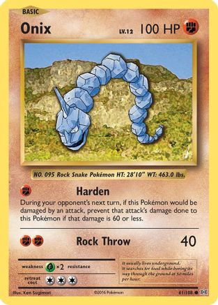 Onix 061/108 - XY Evolutions Reverse Holofoil