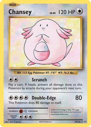 Chansey 070/108 - XY Evolutions Reverse Holofoil