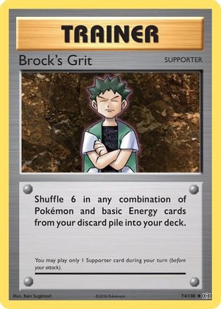 Brock's Grit 074/108 - XY Evolutions