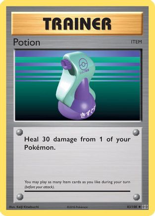 Potion 083/108 - XY Evolutions Reverse Holofoil