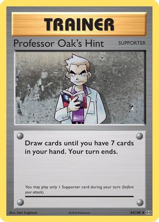 Professor Oak's Hint 084/108 - XY Evolutions