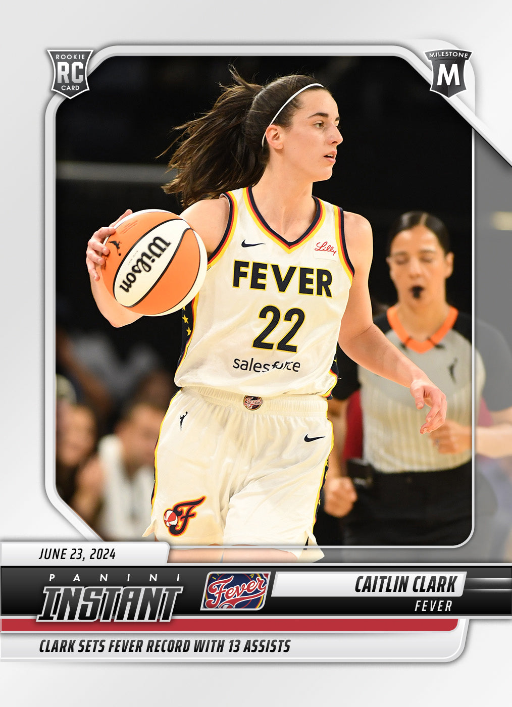 Caitlin Clark 2024 Panini Instant Fever WNBA Basketball 2024 RC Rookie Card  #89 NM (07/24/2024)