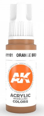 AK Interactive 11101 Orange Brown 3G Acrylic Paint 17ml Bottle