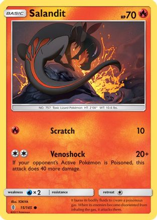 Salandit 015/145 - SM Guardians Rising Reverse Holofoil