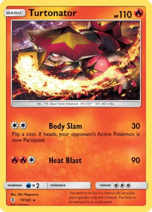Turtonator 017/145 - SM Guardians Rising Reverse Holofoil