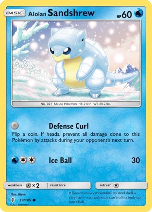 Alolan Sandshrew 019/145 - SM Guardians Rising Reverse Holofoil