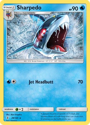 Sharpedo 028/145 - SM Guardians Rising