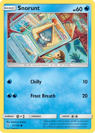 Snorunt 031/145 - SM Guardians Rising Reverse Holofoil