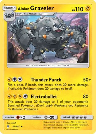 Alolan Graveler 041/145 - SM Guardians Rising