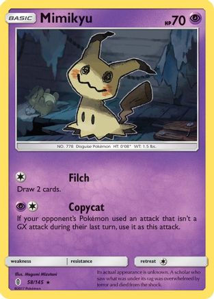Mimikyu 058/145 - SM Guardians Rising Holofoil