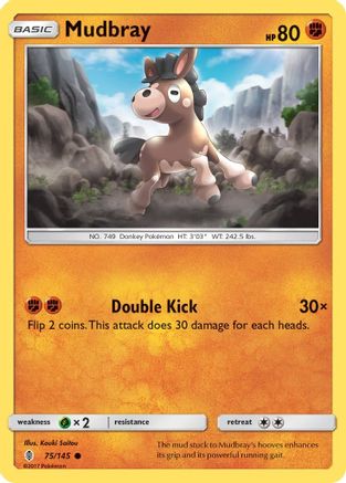 Mudbray 075/145 - SM Guardians Rising Reverse Holofoil