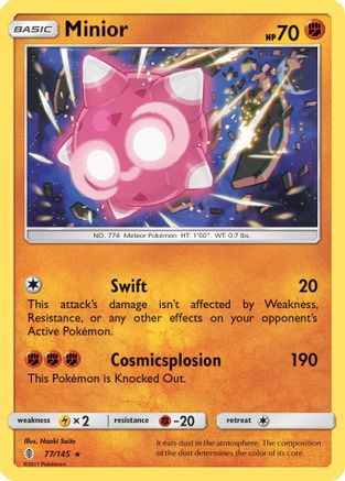 Minior 077/145 - SM Guardians Rising Reverse Holofoil