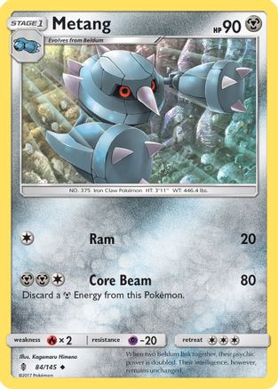 Metang 084/145 - SM Guardians Rising Reverse Holofoil
