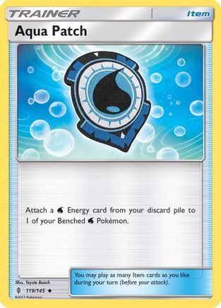 Aqua Patch 119/145 - SM Guardians Rising Reverse Holofoil