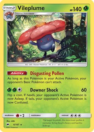 Vileplume 006/147 - SM Burning Shadows Holofoil