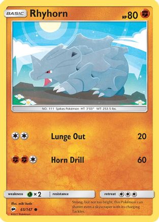 Rhyhorn 065/147 - SM Burning Shadows