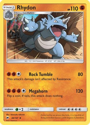 Rhydon 066/147 - SM Burning Shadows