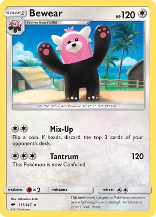 Bewear 111/147 - SM Burning Shadows