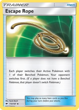 Escape Rope 114/147 - SM Burning Shadows Reverse Holofoil