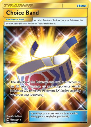 Choice Band (Secret) 162/147 - SM Burning Shadows Holofoil - Golden Apple Comics