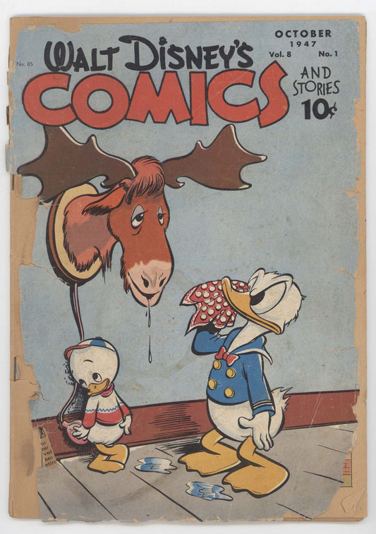 Walt Disney Comics And Stories 85 Dell 1947 FR GD Donald Duck Moose Taxidermy