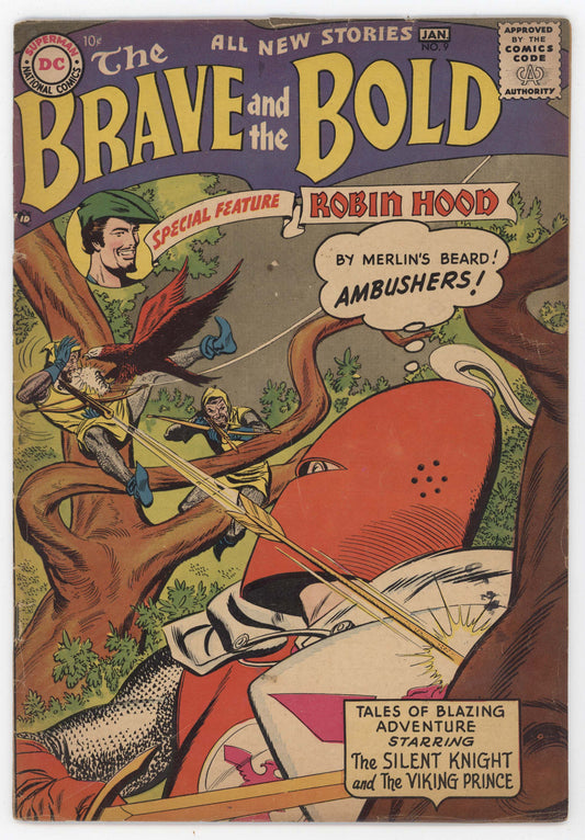 Brave And The Bold 9 DC 1956 VG Irv Novick Joe Kubert Russ Heath Robin Hood