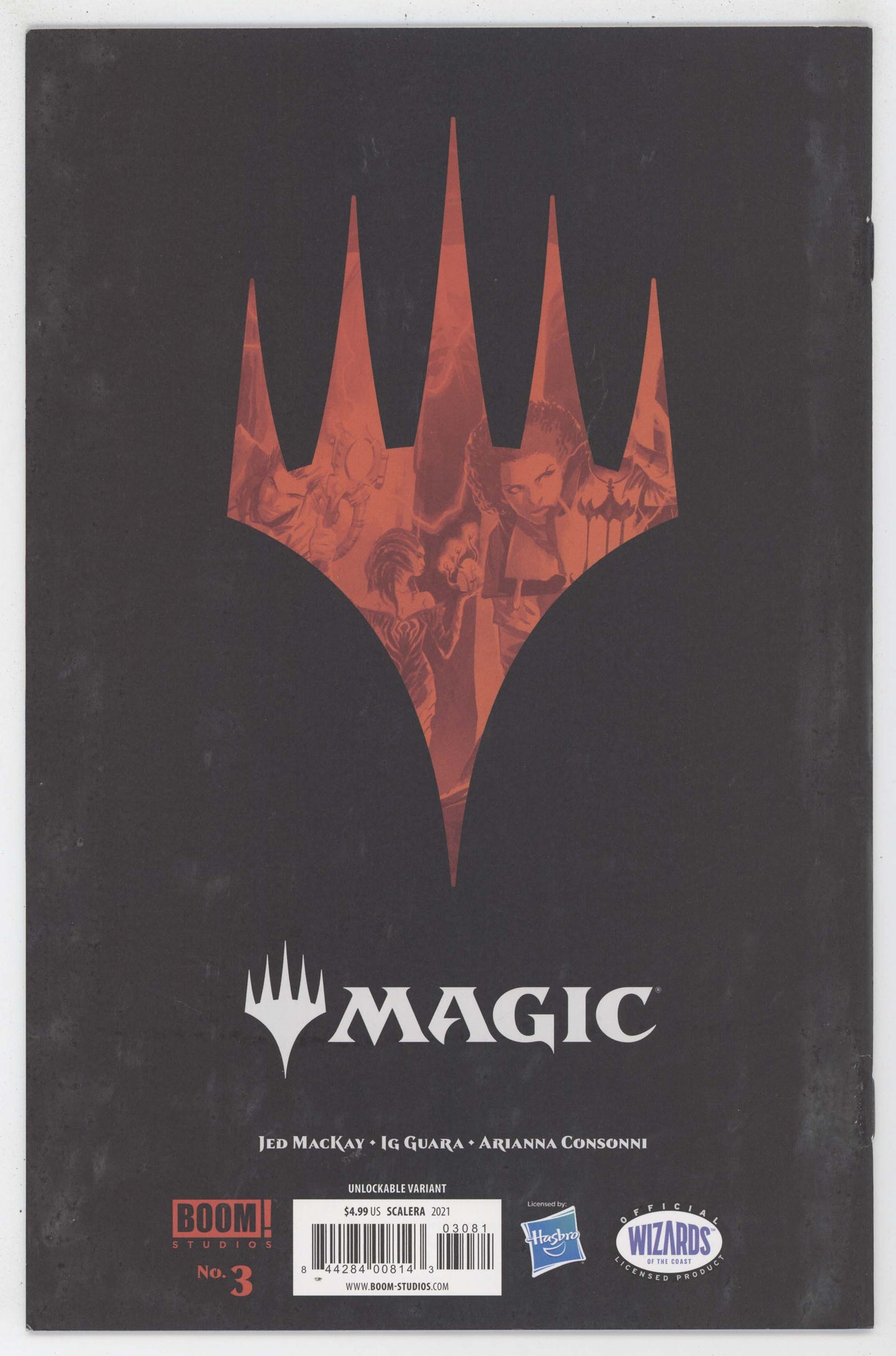 Magic The Gathering MTG 3 Boom 2021 NM- 9.2 Matteo Scalera BW Virgin Variant - Golden Apple Comics