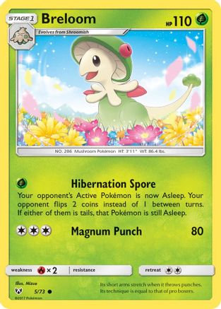 Breloom 005/73 - Shining Legends Reverse Holofoil