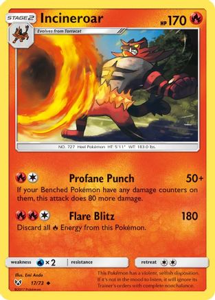 Incineroar 017/73 - Shining Legends
