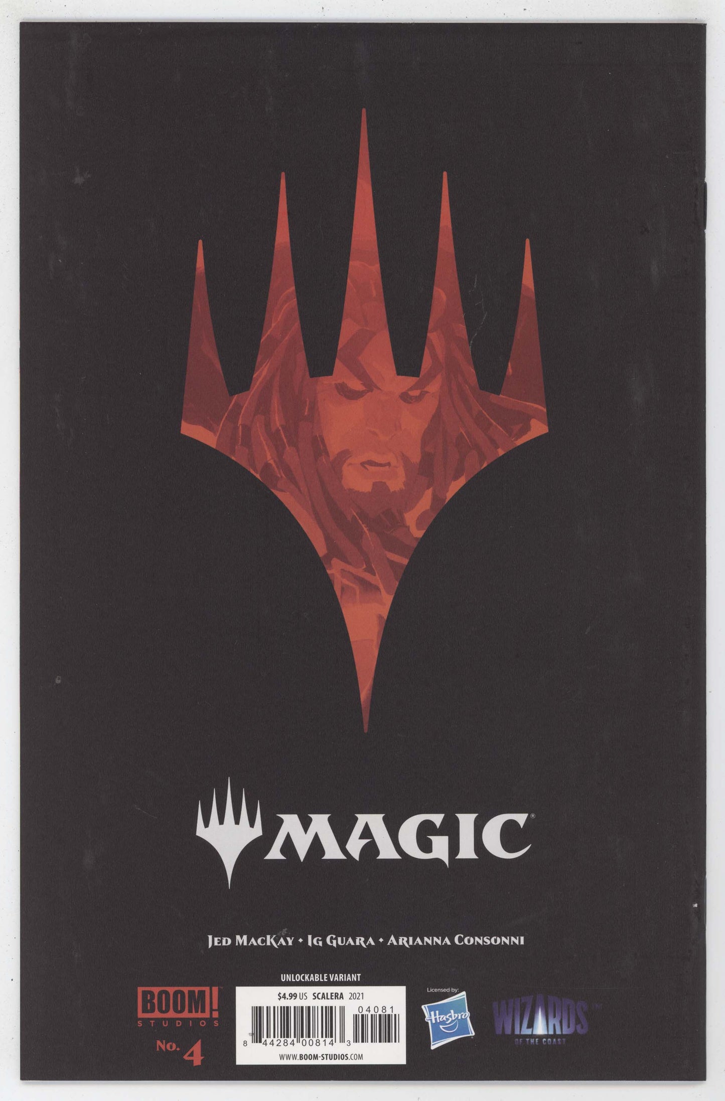 Magic The Gathering MTG 4 Boom 2021 NM- 9.2 Matteo Scalera BW Virgin Variant - Golden Apple Comics