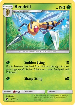 Beedrill 003/111 - SM Crimson Invasion