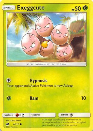 Exeggcute 004/111 - SM Crimson Invasion Reverse Holofoil