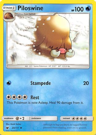 Piloswine 020/111 - SM Crimson Invasion